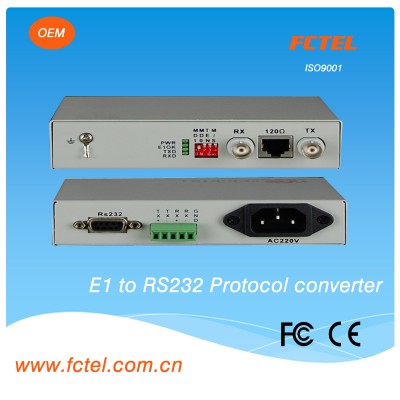 Serial Data Communication Converters,E1(G.703) / RS232 converter ,optical line terminal equipments