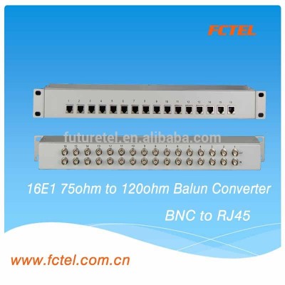 G.703 balun,e1 to ethernet Protocol Converter 75 ohm to 120 ohm balun converter